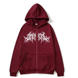 Y2K Zip-Up hoodie, men, clothes with graphic prints, hip hop style, gothic 2026 Autumn Winter keep warm long sleeves Sweatshirt
