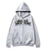 Y2K Zip-Up hoodie, men, clothes with graphic prints, hip hop style, gothic 2026 Autumn Winter keep warm long sleeves Sweatshirt