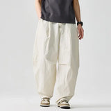 Wide Leg Pants Men and Women 2026 New Light Thin Solid Casual Harun Pants Elastic Waist Loose Oversize Fashion Trendy Streetwear