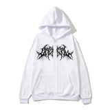 Y2K Zip-Up hoodie, men, clothes with graphic prints, hip hop style, gothic 2026 Autumn Winter keep warm long sleeves Sweatshirt