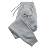 Casual Printed Sports Running Trousers Men Women Autumn Drawstring Long Pants Fitness Solid Sweatpants Unisex Gym Wear