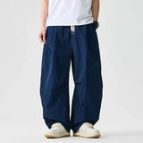 Wide Leg Pants Men and Women 2026 New Light Thin Solid Casual Harun Pants Elastic Waist Loose Oversize Fashion Trendy Streetwear