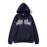 Y2K Zip-Up hoodie, men, clothes with graphic prints, hip hop style, gothic 2026 Autumn Winter keep warm long sleeves Sweatshirt