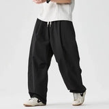 Wide Leg Pants Men and Women 2026 New Light Thin Solid Casual Harun Pants Elastic Waist Loose Oversize Fashion Trendy Streetwear